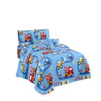 Genérico - Quilt Cubrecama De Verano Plaza Y Media Infantil Celeste