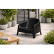 thumbnail image 1 of Sillón Individual Exterior Negro 72x65x78 cm Plástico Alta Resistencia, 1 of 14