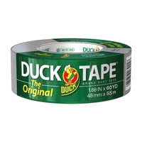 Cinta Adhesiva Duck Brand, Paquete De 1 Unidad, 4,8 Cm X 54,8 M, Color Plateado (394475)