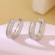 thumbnail image 1 of 14K Gold Plated Zircon Hoop Earrings: A Stylish Accessory for the Elegant Woman, 1 of 5
