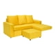 thumbnail image 3 of Living Bi-L Sofa 3 Cuerpos + 2 Poltronas Felpa Amarillo, 3 of 6