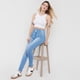 thumbnail image 4 of Jeans Mujer Push Up 3 Botones Azul C Corona, 4 of 5