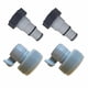 thumbnail image 4 of Paquete de 4 Adaptadores de Manguera, Accesorios, Piezas de Bomba de Filtro de Piscina, Adaptadores de Conversión de Manguera de Plástico, Accesorio D, 4 of 5