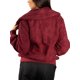 thumbnail image 3 of Jess por Meiko Chaquetas de Mujer Manga Larga Cuello Sobredimensionado Bolsillos Frontales Cremallera Chaqueta Bomber de Felpa M Burdeos, 3 of 6