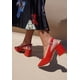 thumbnail image 1 of Zapato Cuero Adaya Rojo, 1 of 5