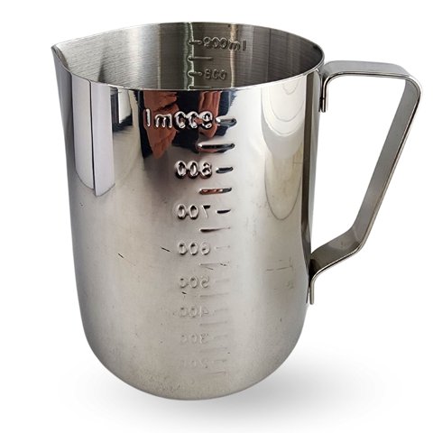 Disparo - Jarro Lechero Olla 900Ml Aluminio Plateado Antiadherente