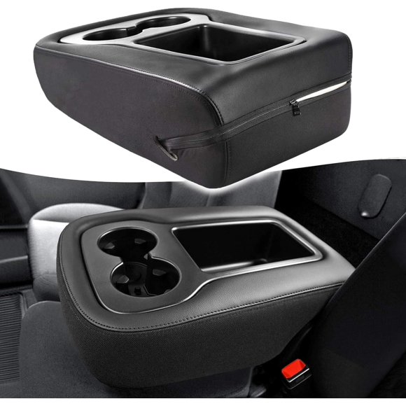 Cubierta de reposabrazos KBH para Chevy/GMC 2007-2014 en cuero negro