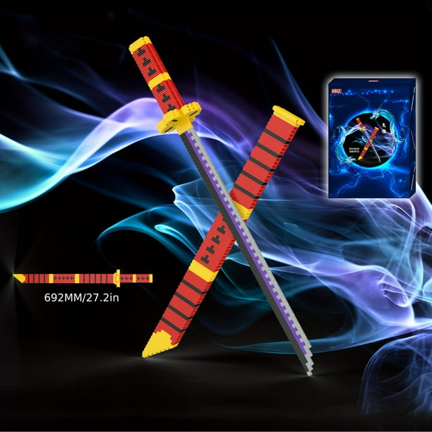 Mini Building Blocks, Anime Samurai Knives Building Blocks