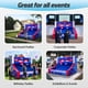 thumbnail image 3 of Aro inflable de baloncesto GR8FUN de 13 pies con 5 aros y ventilador de 480 W, 110 V, 3 of 9
