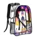 thumbnail image 2 of Jentry Chau contra el InframundoMochila transparente temática, resistente y duradera, bolsa see-through para trabajo, deporte, universidad y viaje, 31 × 43 cm, 2 of 6