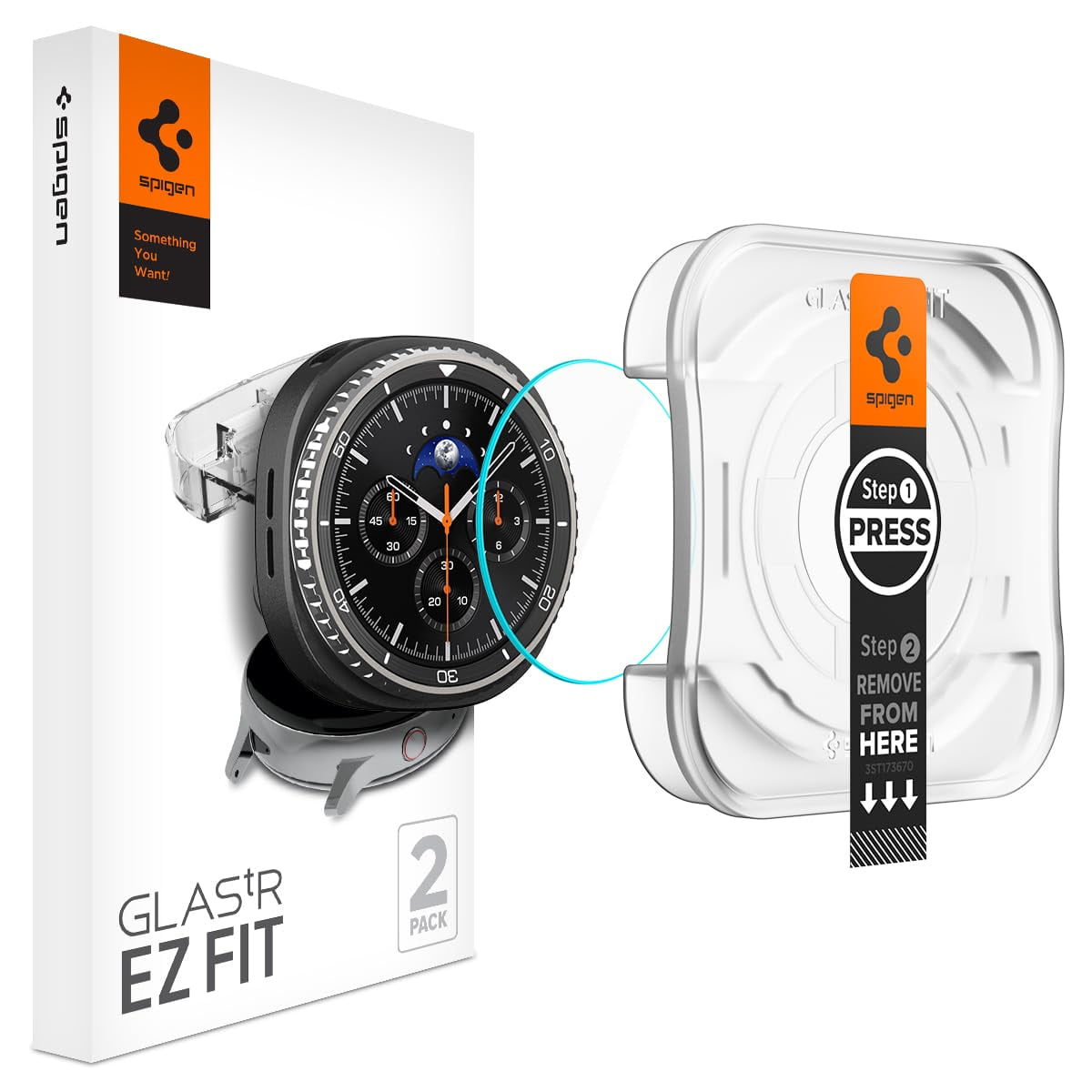 Spigen - Protector De Pantalla Glastr Ez Fit Galaxy Watch 8 Classic