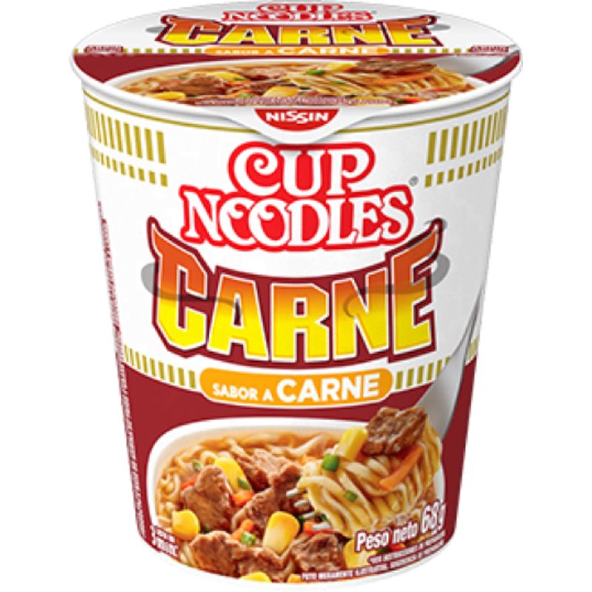 Pasta Fideos Instantáneos Sabor Carne 68 g Nissin