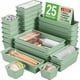 thumbnail image 1 of Set de organizadores para cajón KEMETHY de 25 piezas, plástico verde, 1 of 7