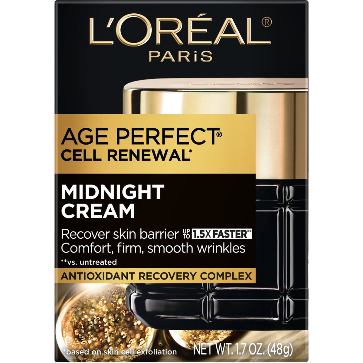 L'oréal Paris - Crema Facial L'oréal Age Perfect Midnight 48g Antiedad