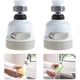 thumbnail image 1 of FEIGO - Juego de 2 cabezales móviles para grifo de cocina, aireador de grifo ahorrador de agua con rotación de 360 grados, boquilla antisalpicaduras con filtro, 1 of 8