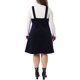 thumbnail image 3 of Agnes Orinda Ropa de Halloween para Mujer Tallas Grandes Vestido Corto de Pana Pichi Vestidos en General Falda con Tirantes y Bolsillo 4X Azul Oscuro, 3 of 6