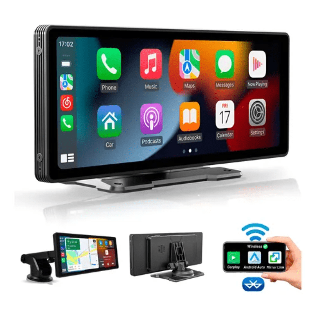 Genérico - Pantalla Auto Radio Gps 10 Pulgadas Android Y Applecarplay Negro