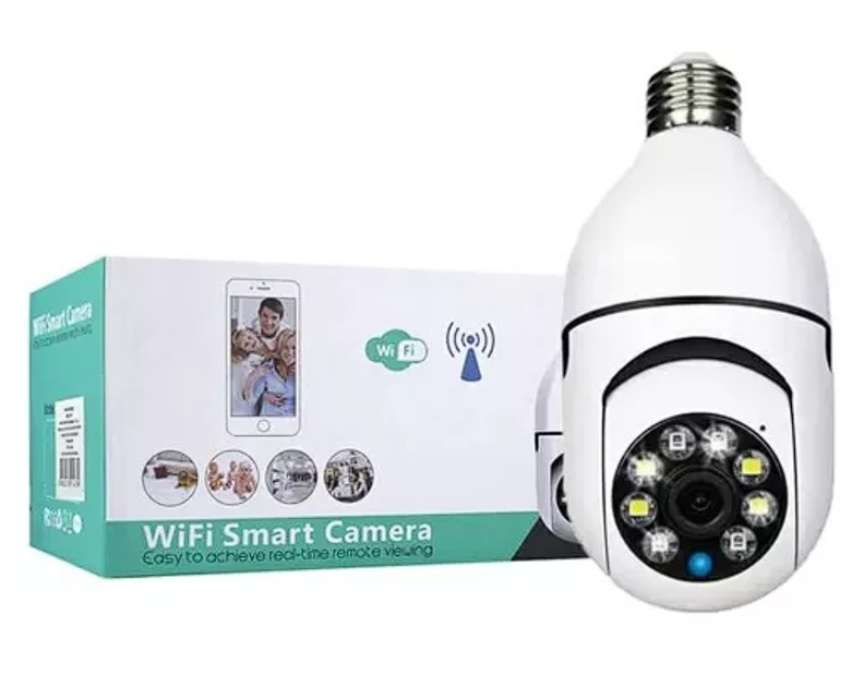 Cámara Tipo Bombillo Wifi 360° 1080P