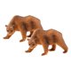 thumbnail image 3 of Figuras De Acción Modelo Animal De La Fauna Del Juguete De Aprendizaje Para El Regalo De Vacaciones Ni?os Oso Pardo, 3 of 5