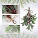 thumbnail image 5 of Muérdago artificial colgante de 9.1 pulgadas, púas de muérdago artificial, muérdago navideño con lazo rojo, muérdago con purpurina para colgar en casa o en la decoración de fiestas de pareja, 5 of 7