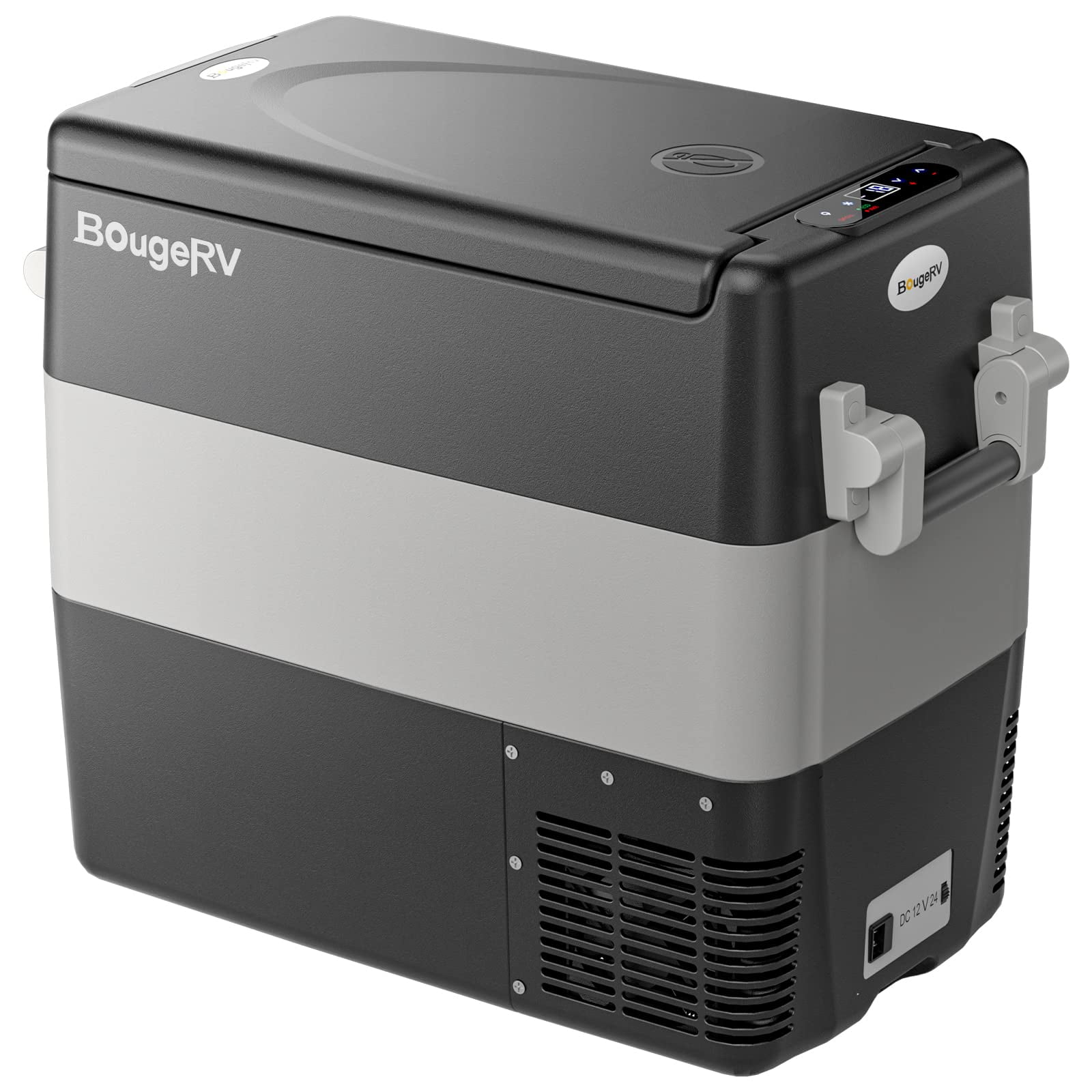 Refrigerador Portátil Bougerv De 53 Cuartos De Galón Para Coche, 12 V/24 V Dc