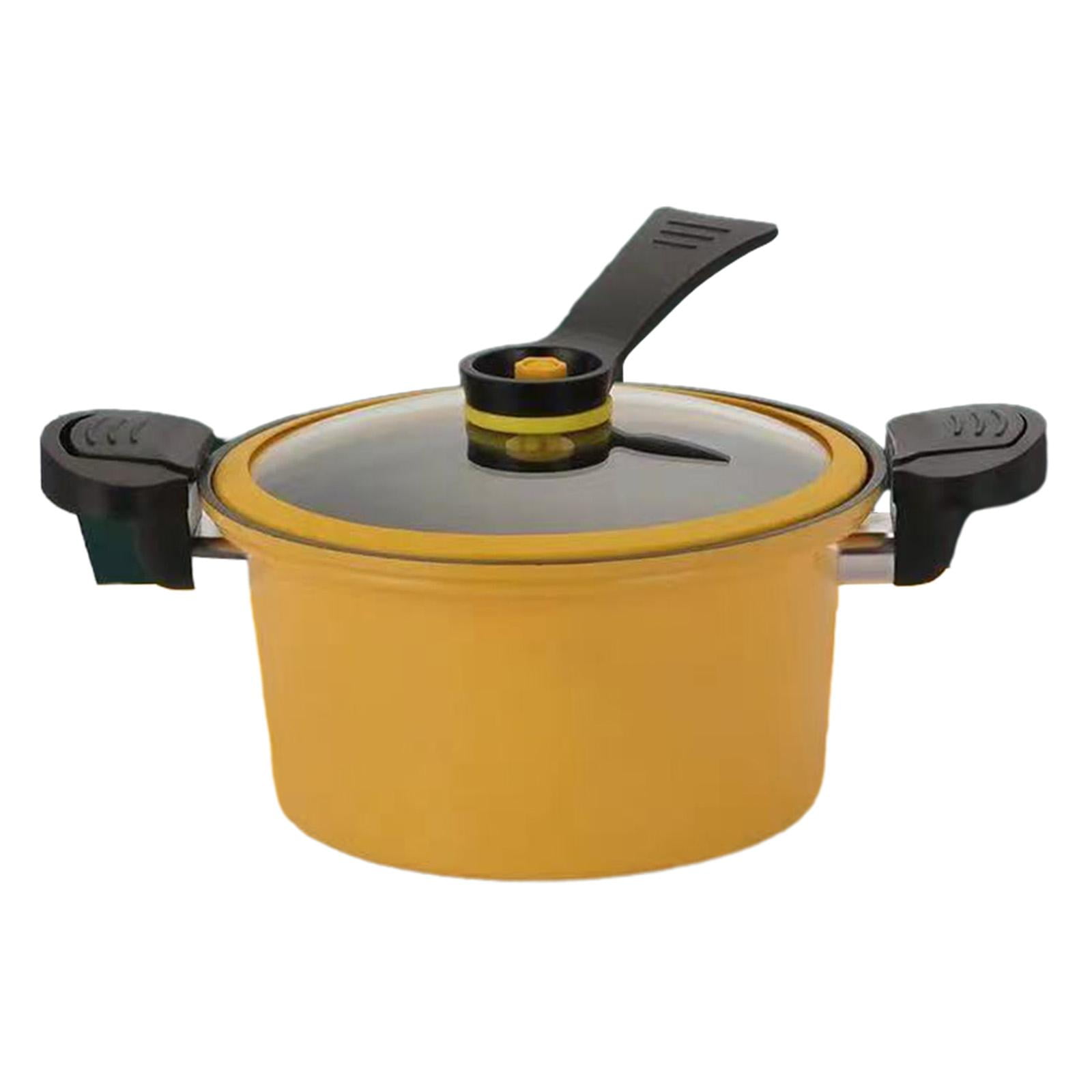 Uucntr - Olla De Cocina Olla A Presión Fácil De Limpiar Para Leche, Pasta, Fideos, Cereales, Amarillo