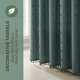thumbnail image 3 of REGALWOVEN Conjunto de Cortinas de Ducha con Textura Geométrica 3D y Borlas para Decoración de Baño Verde 72"W x 72"L, 3 of 7