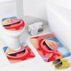 thumbnail image 4 of Capitán Calzoncillos-theme 4-Piece Shower Curtain Set with Rugs, Waterproof Bathroom Decor Set Includes Bath Mat, U-Shaped Rug, Toilet Lid Cover and Curtain with Hooks, 4 of 6
