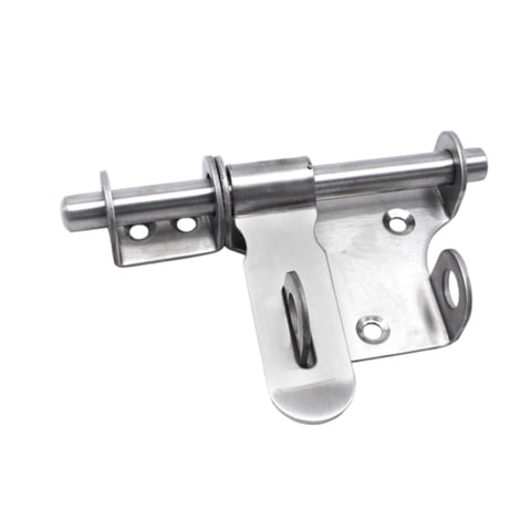 Magideal - Pestillo De Puerta Deslizante De Alta Resistencia Con Perno De Barril Y Orificio Para Candado