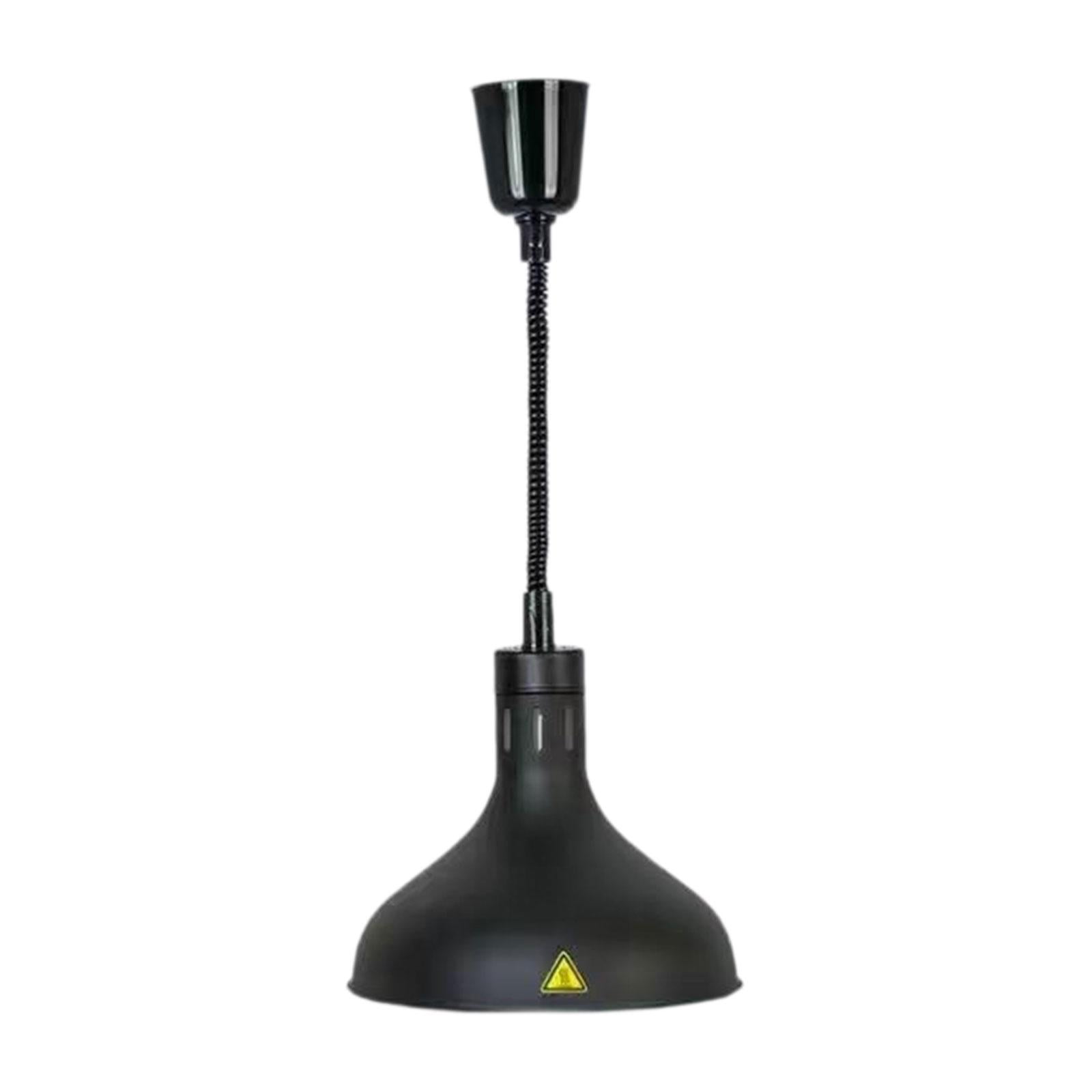 Magideal - Lámpara Colgante Para Calentar Alimentos, Lámpara De Calefacción Ajustable Para Catering, Buffet, Lámpara De Calentamiento, Luz De Calefacción Para Ca Negro