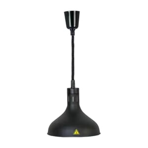 Magideal - Lámpara Colgante Para Calentar Alimentos, Lámpara De Calefacción Ajustable Para Catering, Buffet, Lámpara De Calentamiento, Luz De Calefacción Para Ca Negro