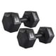 thumbnail image 1 of Mancuerna Hexagonal 5KG Par Set X2 Pesas PVC 10KG Overfit, 1 of 10
