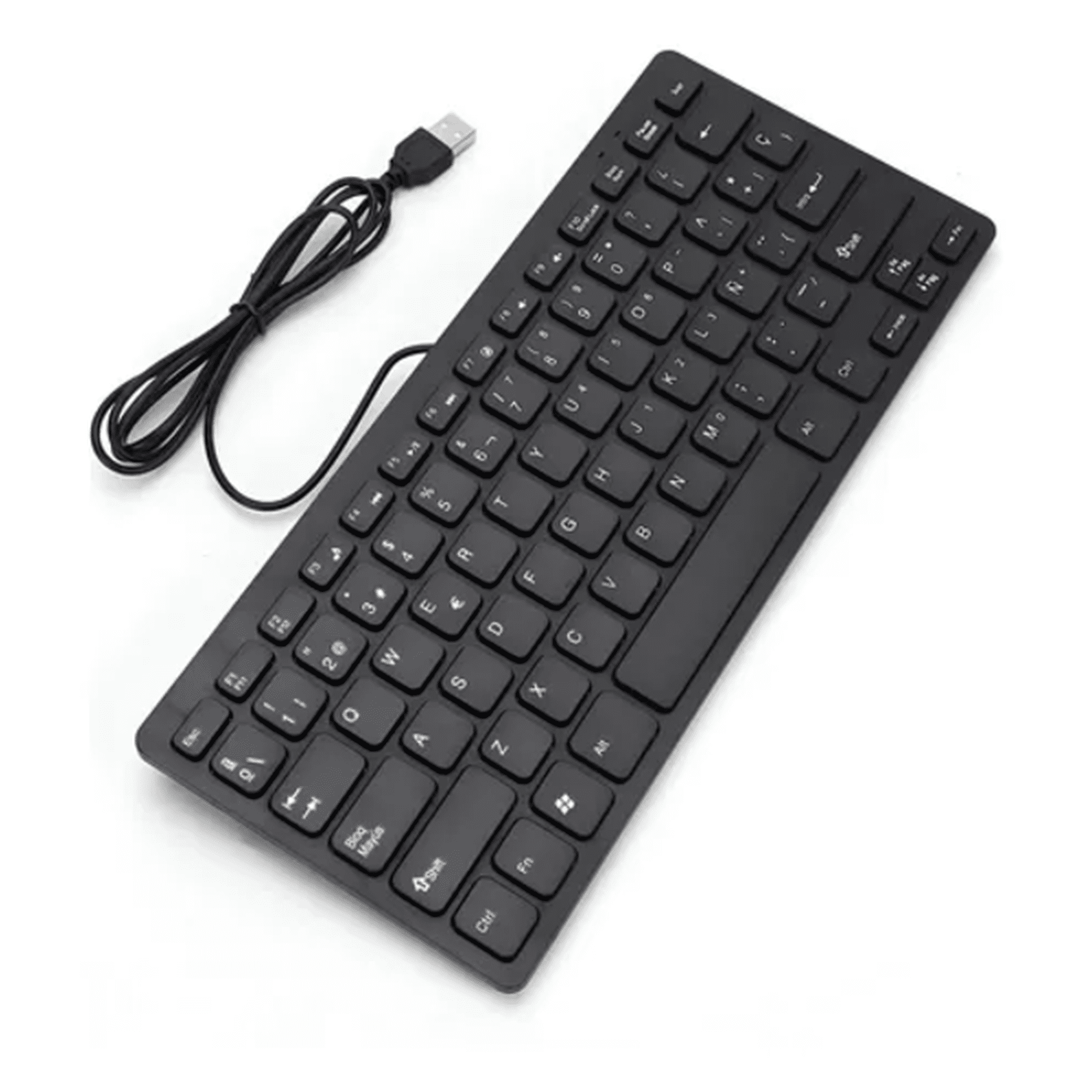 Genérico - Mini Teclado Usb 78 Teclas Compacto Negro