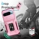 thumbnail image 5 of Funda Armada para Google Pixel 9 con Tapa Deslizante y Soporte Magnético Giratorio Rosa, 5 of 5