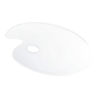 Magideal - Paleta De Maquillaje Bandeja Acrílica Fácil De Usar Herramienta De Maquillaje Duradera Paleta Cosmética Paleta De Base Para Arte De Uñas Sombra Lápiz 15Cm