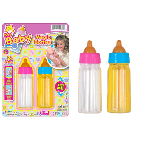 Juego De Biberones Magic Baby Doll Botella De Leche Y Botella De Jugo