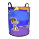 thumbnail image 2 of Hombre Servilleta Cesta de lavandería de gran capacidad redonda con asa, bolsa para ropa sucia plegable, almacenamiento para dormitorio, baño y lavadero 44x35 cm, 2 of 6
