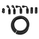 thumbnail image 3 of 3/8 "6AN Kit De Manguera De Línea De Combustible Conector Trenzado Reutilizable De Nailon 10 Pies Negro, 3 of 5