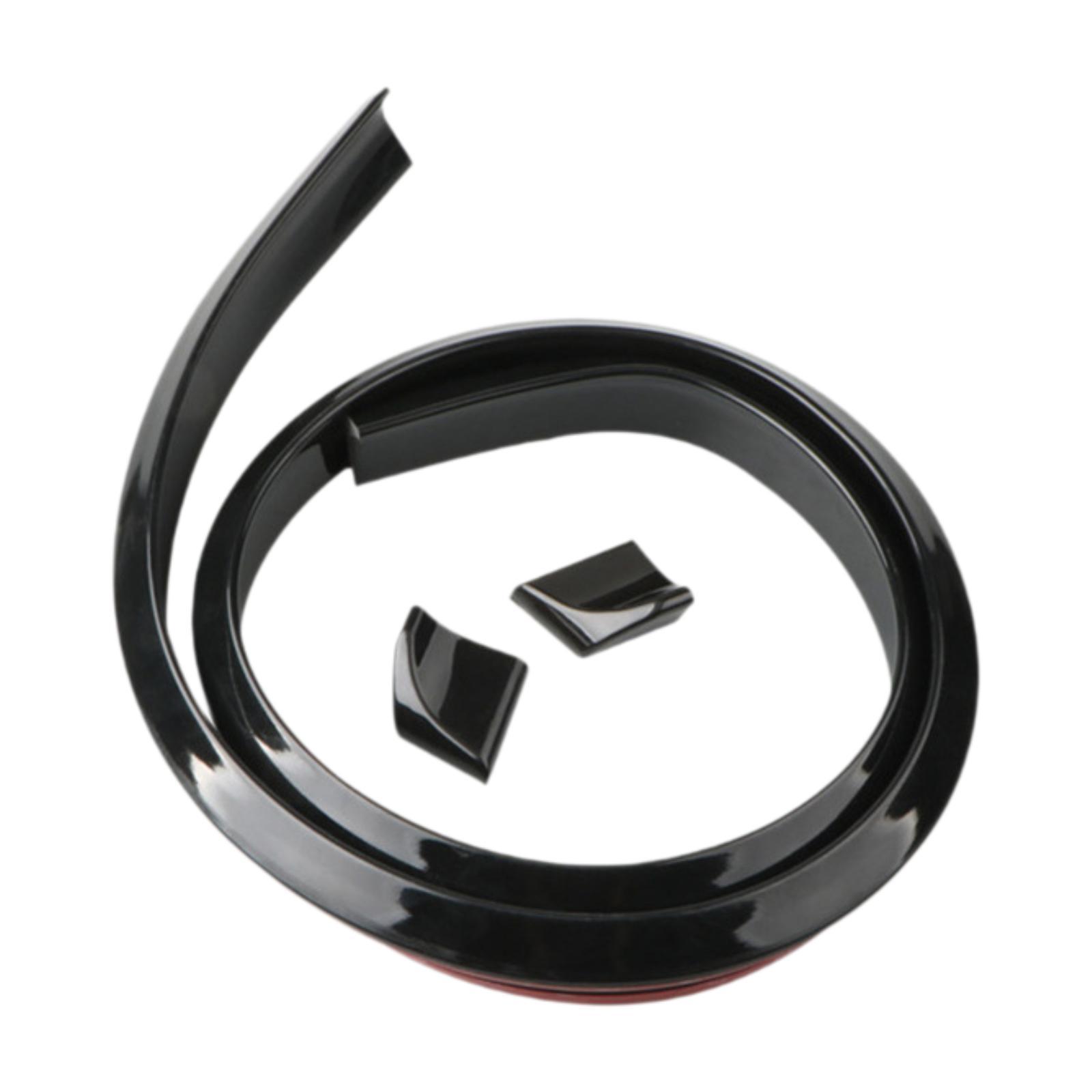 Magideal - Kit De Alerón Para Maletero De Coche, Alerón De Techo, Decoración Exterior Del Vehículo, Fácil Instalación, Accesorios Para Automóviles, Alerón Traser 45 Cm De Brillo Negro