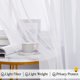 thumbnail image 4 of Cortinas transparentes RYB HOME blancas para cama con dosel de 60 x 216 cm, 2 unidades, 4 of 8