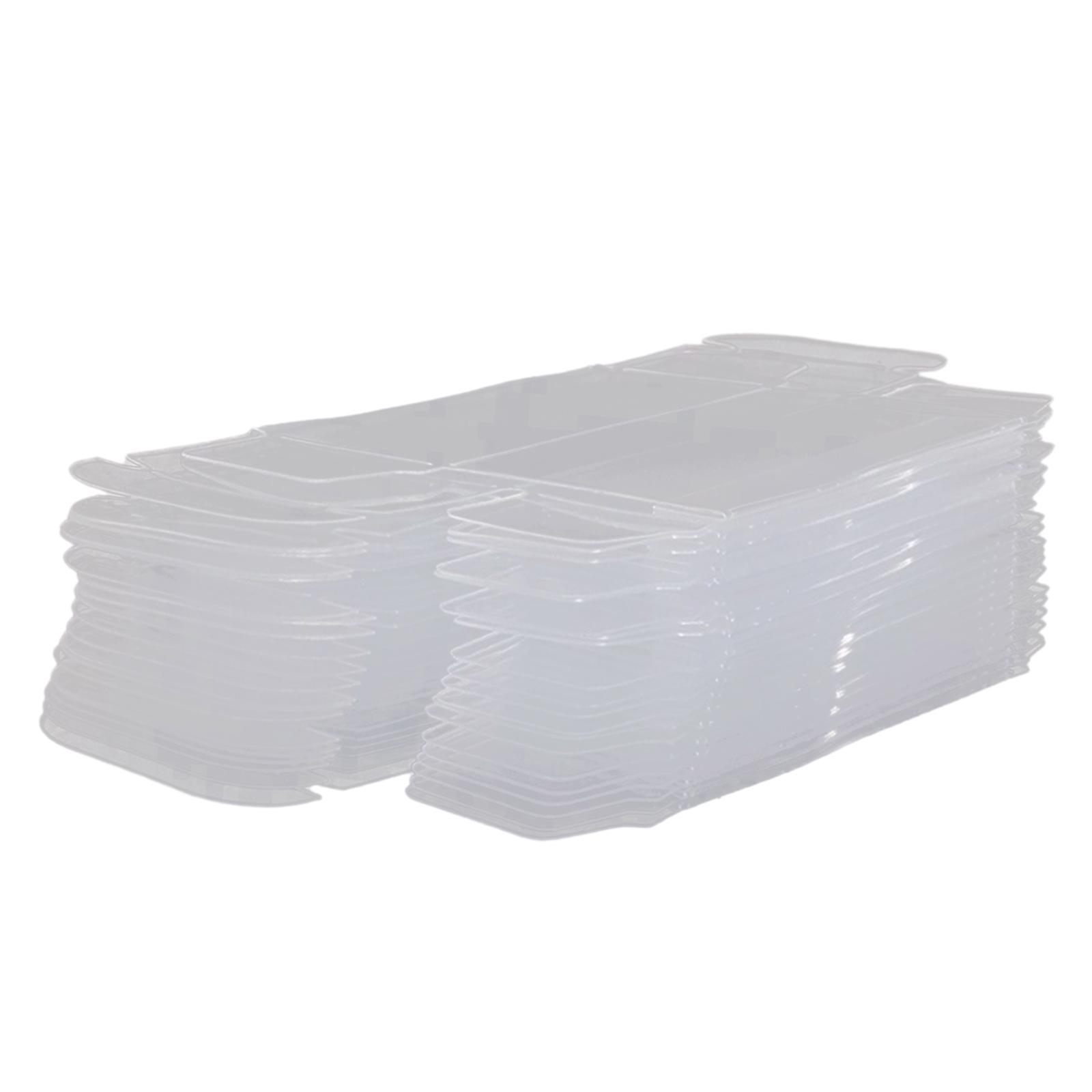 Magideal - 50 Uds Caja Transparente De Pvc Estuche De Exposición Modelo De Vehículo Caja De Presentación De Coche Juguete, Modelo De Coche 1/64 Caja De Protecció