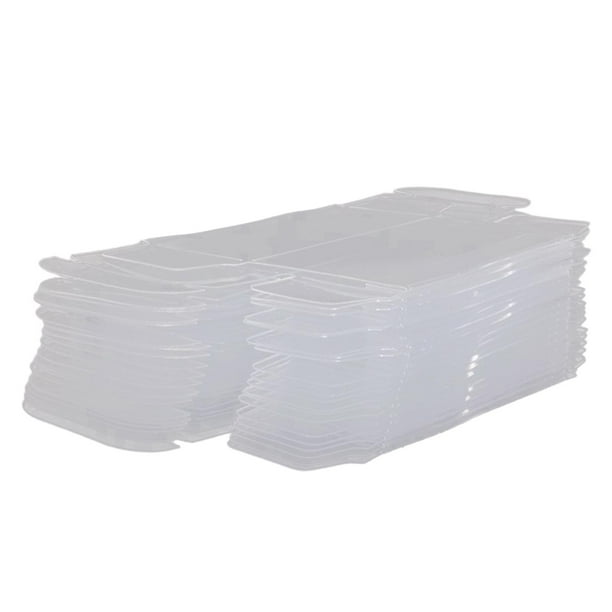 50 Uds caja transparente de PVC estuche de exposición modelo de vehículo caja de presentación de coche juguete, modelo de coche 1/64 caja de protecció