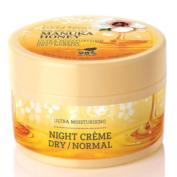 Crema de Noche Wild Ferns Miel de Manuka 80+ 100 ml Piel Seca a Normal