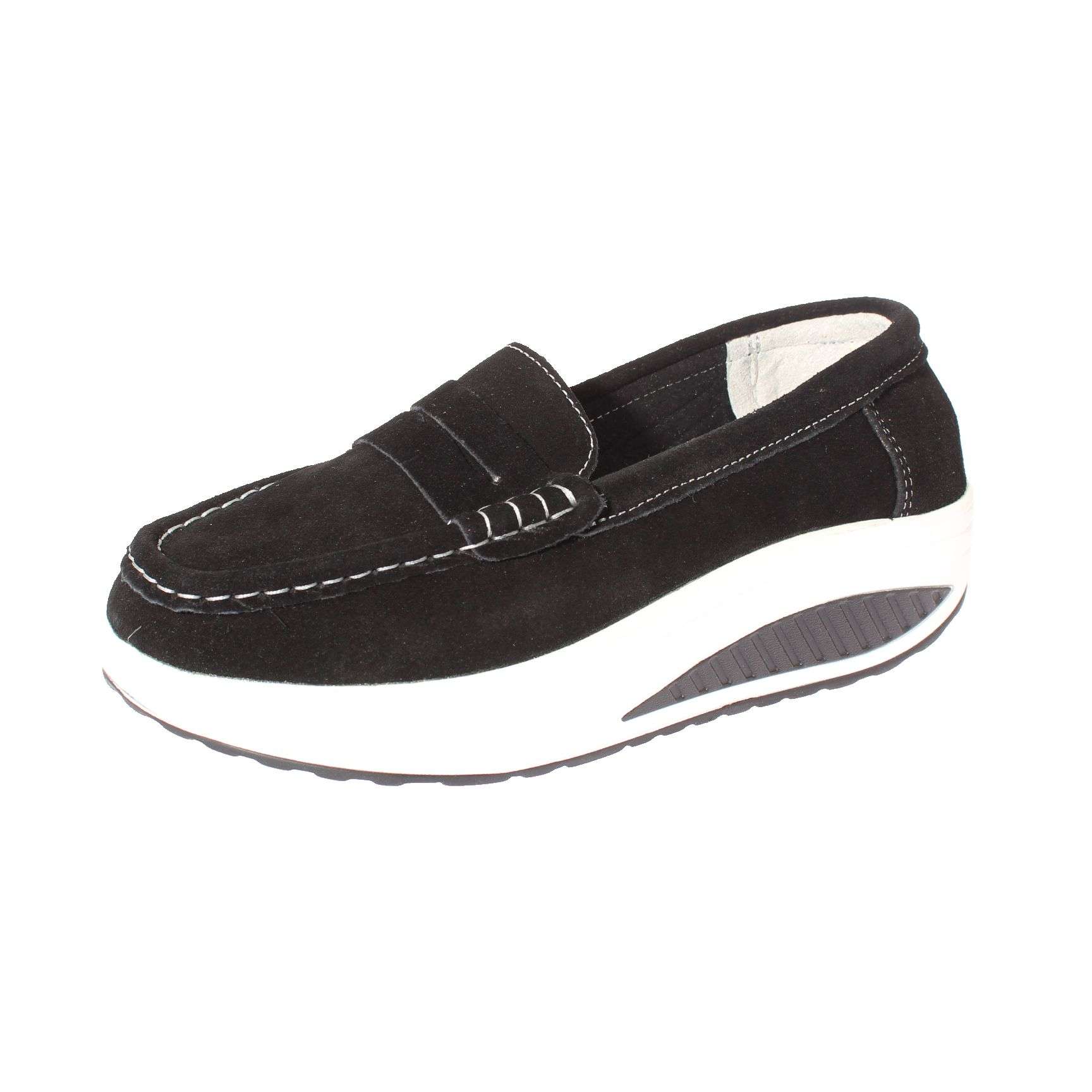 Mocasín Confort Negro Vía Franca