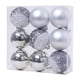 thumbnail image 3 of 9x Bolas De Navidad Decorativas Decoración Del Hogar Para Restaurantes Chimeneas Cumpleaños Plata, 3 of 3