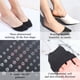 thumbnail image 5 of Calcetines Keroius con forro en la punta para mujer, 4 pares, color nude/negro, 5 of 6
