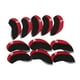 thumbnail image 3 of 11 Piezas De Protector De Cabeza De Hierro De Golf, Cubiertas De Cabeza De Palos De Golf Numeradas En Rojo, 3 of 5