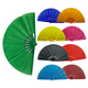 thumbnail image 1 of Abanicos Grandes Multicolores Bailes Primavera Verano Elegantes Surtidos, 1 of 5