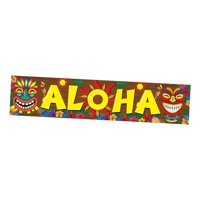 Bothyi - Happy Luau Party Decoration Aloha Tropical Puerta Porche Signos Para Forest Party Banner