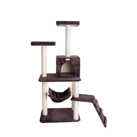 Árbol para gatos GleePet GP78570923 con rampa de 145 cm color café